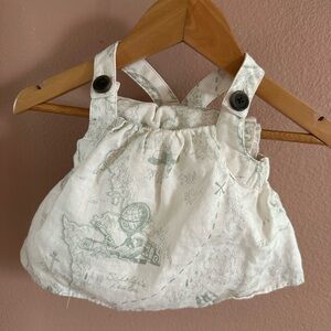 Banana Republic Cream and Green Diaper Cover